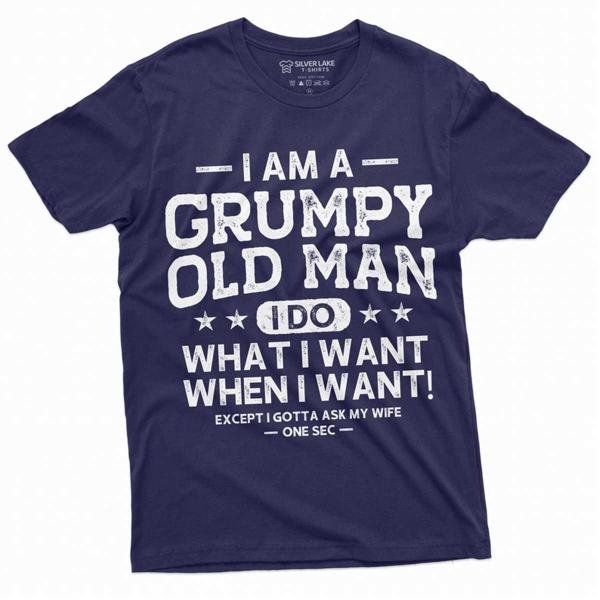 Men S Grumpy Old Man Ask My Wife Funny T Shirt T-Shirt
