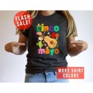 Mexican Festival Shirt, Cinco De Mayo Colorful Letters T-Shirt, Mexican Party Gift, Fiesta Squad Shi