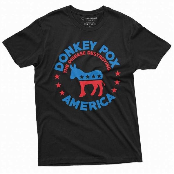 Donkey Pox Anti Biden Mens T-shirt Republican party Pro Trump AntiBiden Shirt Mens Womens Shirt