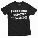 Men S Getting Promoted To Grandpa Baby Shower Announcement Tee T-Shirt