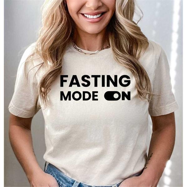 Ramadan Gift For Muslim, Fasting Mode On T-shirt, Ramadan Mubarak Shirt, Cute Religion Shirt, No Not