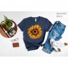Flower Print Shirt, Sunflower Shirt, Womens Garden Shirt, Funny Sunflower Shirt, Floral Shirt, Plant