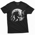 Men S Fishing Bigfoot T Shirt Fisherman Funny Outdoor Pole T-Shirt