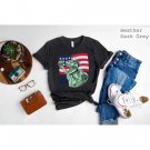 American Dino Shirt, Dino Statue of Liberty Shirt, American Flag Tee, Funny Statue of Liberty Shirt