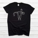 Women's Rights Tops, Uterus Finger T Shirt, Feminism Tee, Equal Rights T Shirt, Abortion Rights, Ute