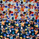 Cotton Fabric By Half The Metre, Citrus Fruits Poplin Fabric, Printed Cotton Fabric, Floral Print Fa