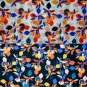 Cotton Fabric By Half The Metre, Citrus Fruits Poplin Fabric, Printed Cotton Fabric, Floral Print Fa