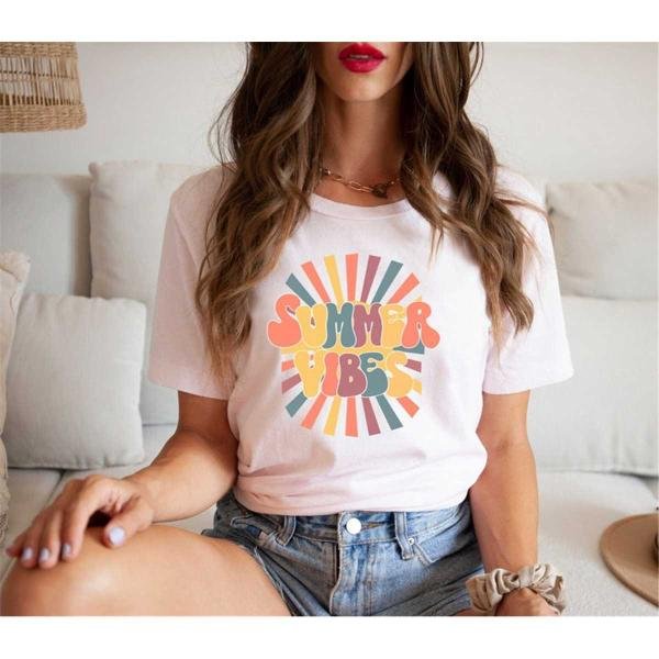 Summer T-Shirt, Summer Vibes T-Shirt, Summer Vibes T-Shirt, Fun Summer Shirt, Summer Vacation Shirt