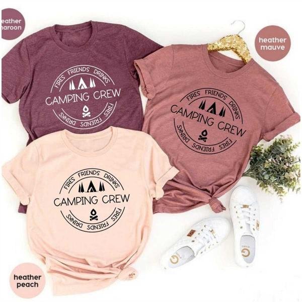 Camping Buddie Shirts, Camping Crew Shirt, Camping Family Shirt, Gift For Campers, Hiking Shirt, Adv
