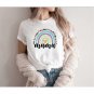 Mama Rainbow Shirt,Mother's Day Gift Shirt,Gift for Mom,Mom Shirt,Trendy Mom T-Shirts,New Mom Gift