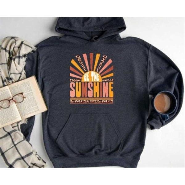 Retro Sun Sweatshirt, Be The Sunshine Sweatshirt,Summer Sweatshirt For Women, Vintage Graphic Sweats