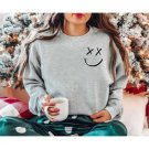 Redesign Sweatshirt, Louis Tomlinson Smiley Sweatshirt, Smiley Tshirt, Louis Sweatshirt, One Directi