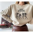 Halloween Sweatshirt,Halloween Gift, Happy Halloween Dancing Skeleton Shirts, Skeleton Shirt, Hallow