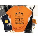 Black Cats Prowl Halloween T-Shirt, When Black Cats Prowl Pumpkins Gleam May Luck Be Yours Halloween