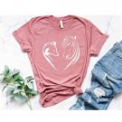 Dog Lover Gift, Horse Dog Lover Hoodie Shirt, Horse Lover Gift, Heart Dog Horse Shirt, Dog Lover Shi