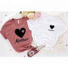 Daughter Heart, Mother Heart, Matching Outfits, Mommy and Me Outfits, Matching Family Shirts