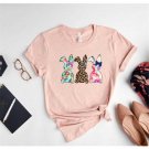 Easter Shirt, Leopard Bunny Shirt, Leopard Easter Bunny Shirt For Woman, Toddler Easter Shirt, Easte