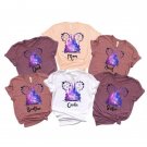 Disney Characters Balloons Birthday Shirt, Disney Castle Birthday The Happiest Place On Earth T-Shir