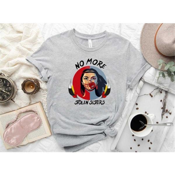 American Native Shirt, No More Stolen Sister Shirt, MMIW Shirt, Indigenous Red Hand