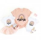 Rainbow Mini Shirt, Rainbow Mama Shirt, Mama Mini Matching Shirt, Blessed Mama Shirt