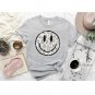 Trendy Clothes, Smile Leopard Sweatshirt, Smiley Face Hoodie, Cheetah Print Tee, Positivity Hoodie