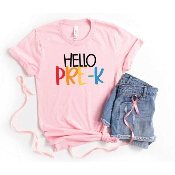 Hello PRE-K grade Shirts,Teach Love Inspire Shirt,Back To School Shirt,PRE-K Teacher Tee,Teacher App