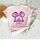 Disney mouse birthday girl tshirt Disney Family and couple tshirt Disney youth and toddler tee Minni