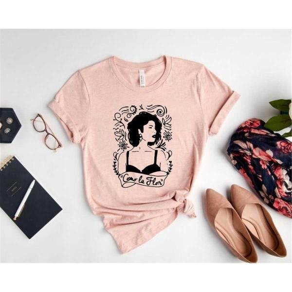 Selena Quintanilla, Como La Flor, Como La Flor Tee, Selena Inspired Shirt
