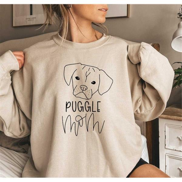 Puggle Gift, Puggle Mom Sweatshirt, Dog Mom Gift, Puggle Shirt, Dog Mom Sweat, Puggle Lover Gift, Pu