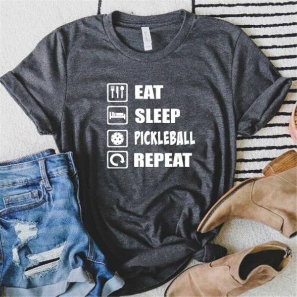 Eat Sleep Pickle Ball, Funny Pickleball Shirt, Pickleball Player Gift, Racquetball Tshirt, Paddlebal
