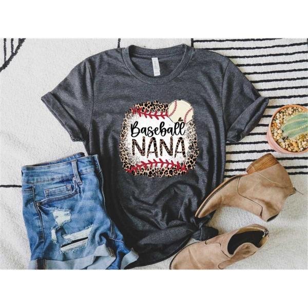Baseball Nana Sweatshirt, Leopard Baseball Nana Sweatshirt, Leopard Baseball Nana Shirt, Baseball Na