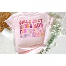 Feminist T-Shirts, Girls Just Wanna Have Fundamental Human Rights Shirt, Rights Shirt for Women, Wom
