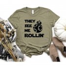 Golfer T-Shirt, They see me Rolling Shirt, Golf Cart Shirt, Father's day Gift, Cozy Coupe Shirt