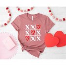 Tic Tac Toe Heart Valentines Shirt, XOXO Valentines Day Shirt, Valentines Day Shirt for Women, Gift 