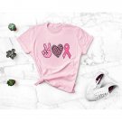 Pink Ribbon Shirt Pecahe Shirt Love Shirt Breast Cancer Shirt Cancer Awareness Shirt Strong Women Ca