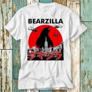 Bearzilla Sunset Style Bear Lover T Shirt Top Design T-Shirt