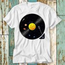 Solar System Vinyl Record T Shirt Top Design Unisex T-Shirt