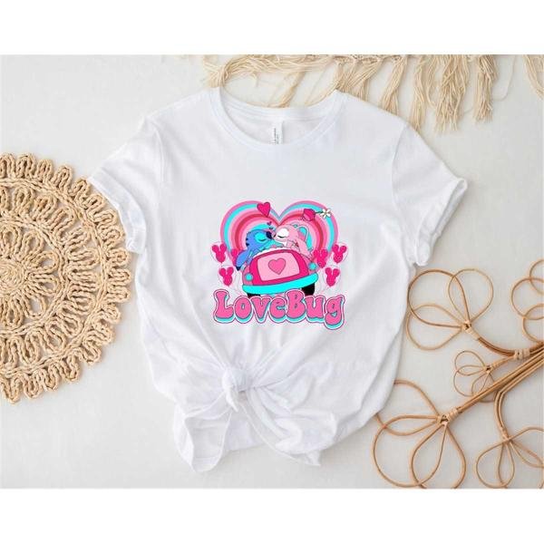 Disney Shirt, Love Bug Shirt, Stitch And Lilo Shirt, Retro Disney Shirt, Stitch Shirt, Lilo Shirt, D