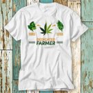 Dedicated Weed Farmer Cannabis Indica Sativa Smoking T Shirt T-Shirt