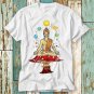 Magic Mushroom Buddha Ra Zen Om Yoga Planets Solar T-Shirt