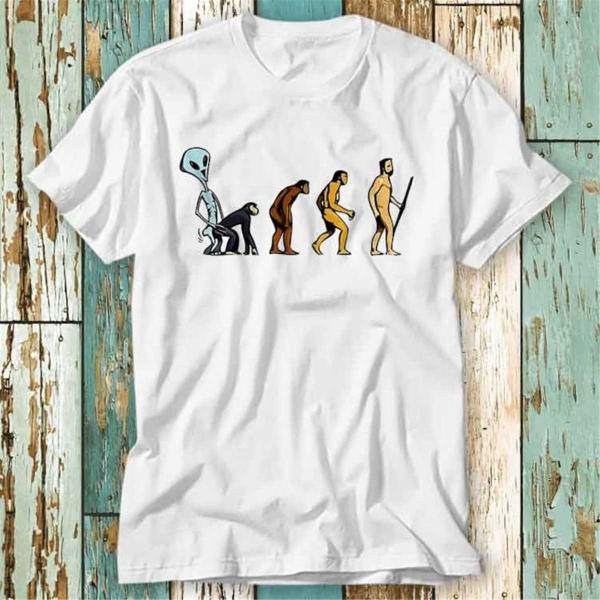 Alien Fuck Monkey Human Evulation Newage Generation Theory T T-Shirt