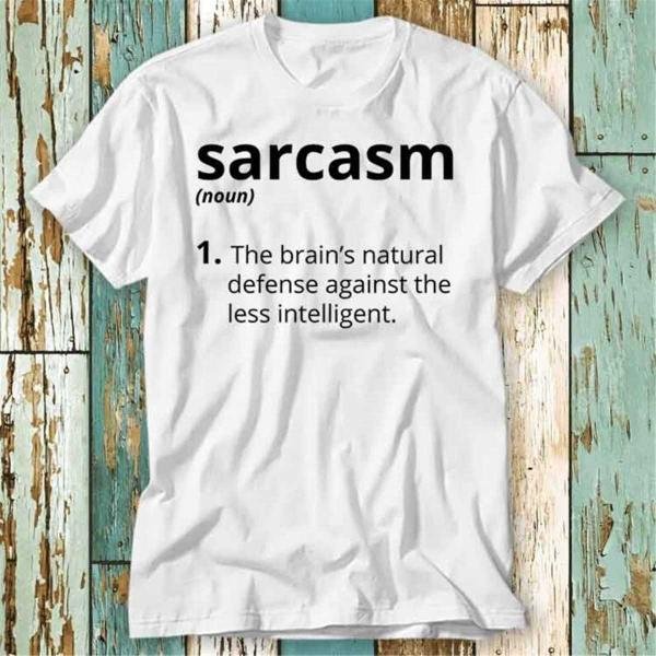 Sarcasm Noun T Shirt Top Design Unisex Ladies Mens Tee Retro Fashion Vintage Shirt S807
