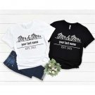 Custom Couple Shirt, Mr And Mrs Shirt, Wedding Shirt, Hubby And Wifey Shirt, Just Married Shirt