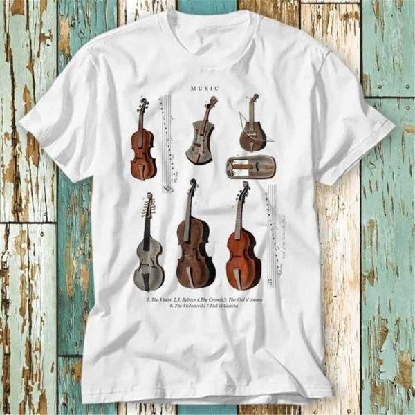 Antique Classic Music Instruments Wiki Violin Viola Cello T T-Shirt