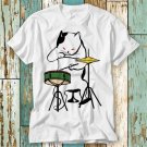Cat Playing Drums Kitten Music Master T Shirt Top T-Shirt