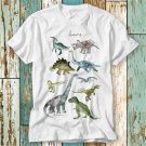 Dinosaurs Names Pictures T Shirt Top Design Unisex Ladies Mens Tee Retro Fashion Vintage Shirt S752