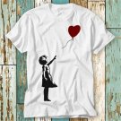 Banksy Girl Hearth Love Balloon T Shirt Top Design T-Shirt