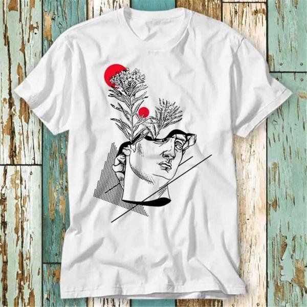 David Statue Art Michelangelo Japan T Shirt Top Design T-Shirt