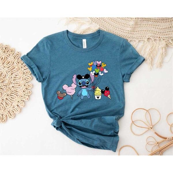 Disney Shirt, Stitch Shirt, Stitch Snacks Shirt, Stitch Balloon Shirt, Disney Snack Shirt, Disneylan