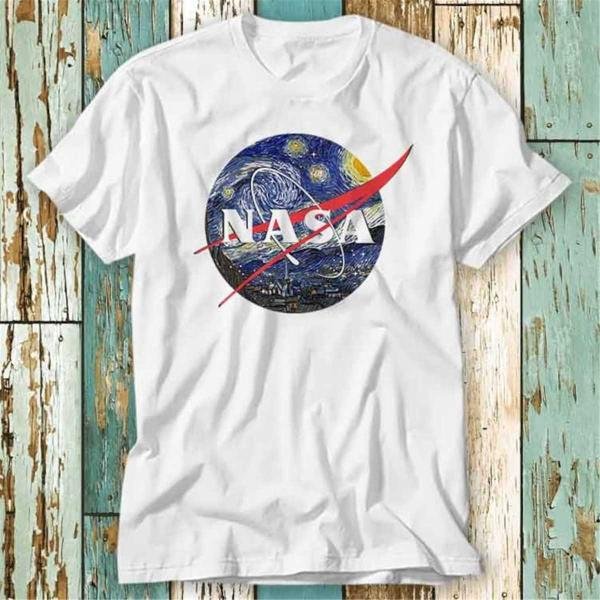 Nasa Vincent Van Gogh Logo Nova 80s T Shirt T-Shirt